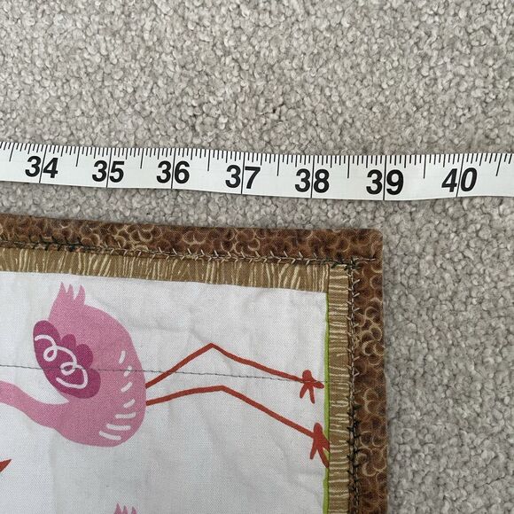 Handmade Quilt Blanket Noah's Arc Animals Colorful Pattern Size 44in x 39in - Picture 10 of 10